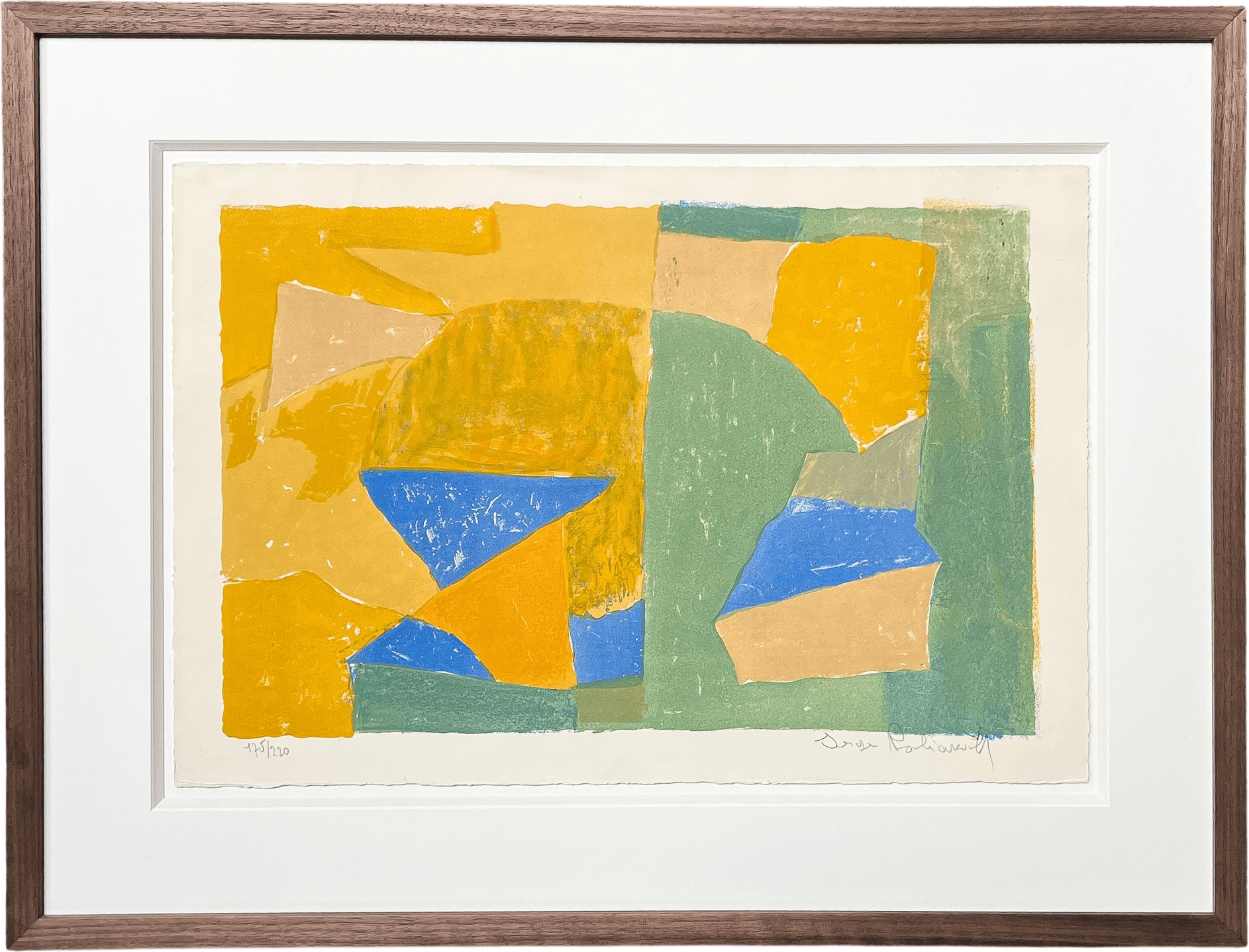 Serge Poliakoff, Composition jaune, verte, bleue et rouge, 1956 | The ...