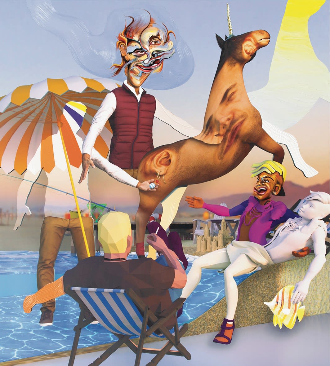 Pieter Schoolwerth, Unicorn Landing Page Real Estate (Rigged #16), 2022