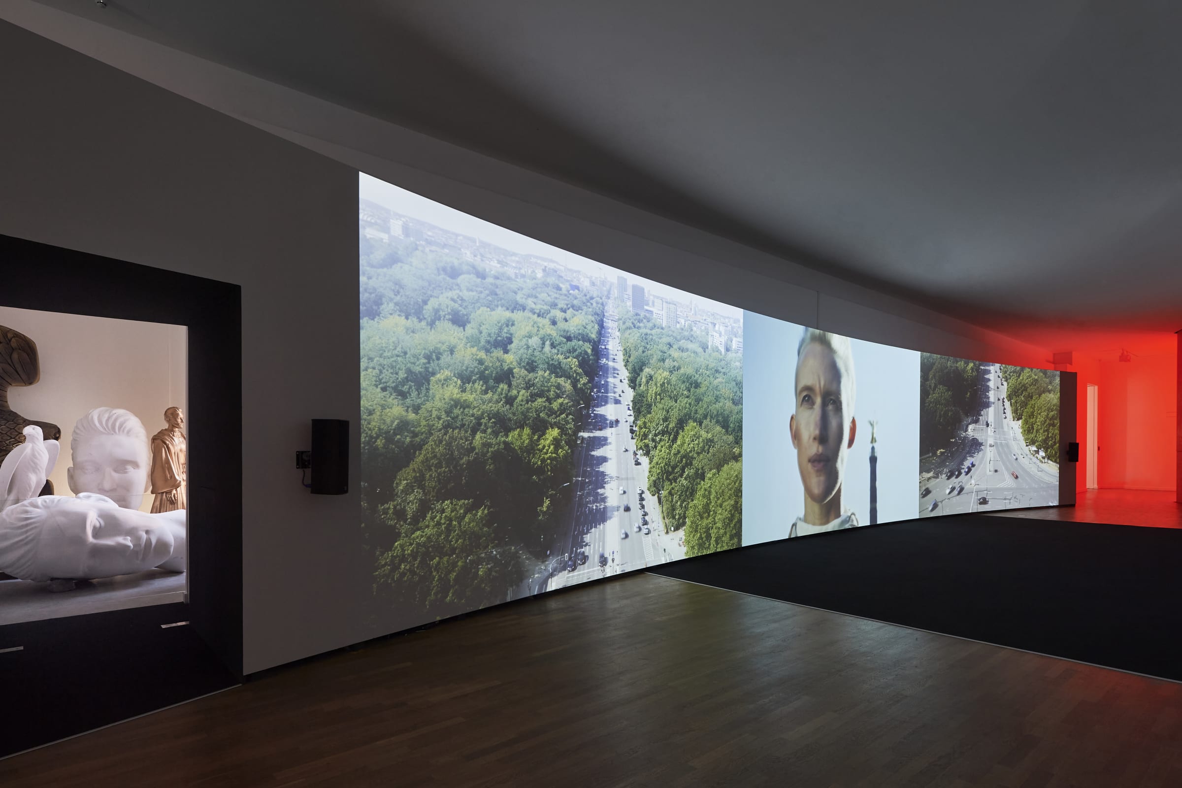 Exhibition view 'Yael Bartana – Redemption Now', Jewish Museum Berlin, Photo: Yves Sucksdorff