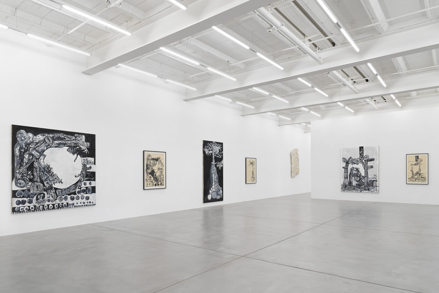 Tobias Pils “Adam & Eve“ at Eva Presenhuber, Maag Areal, Zurich, 2020 © Tobias Pils. Courtesy: the artist and Galerie Eva Presenhuber, Zurich / New York. Photo: Stefan Altenburger Photography, Zurich