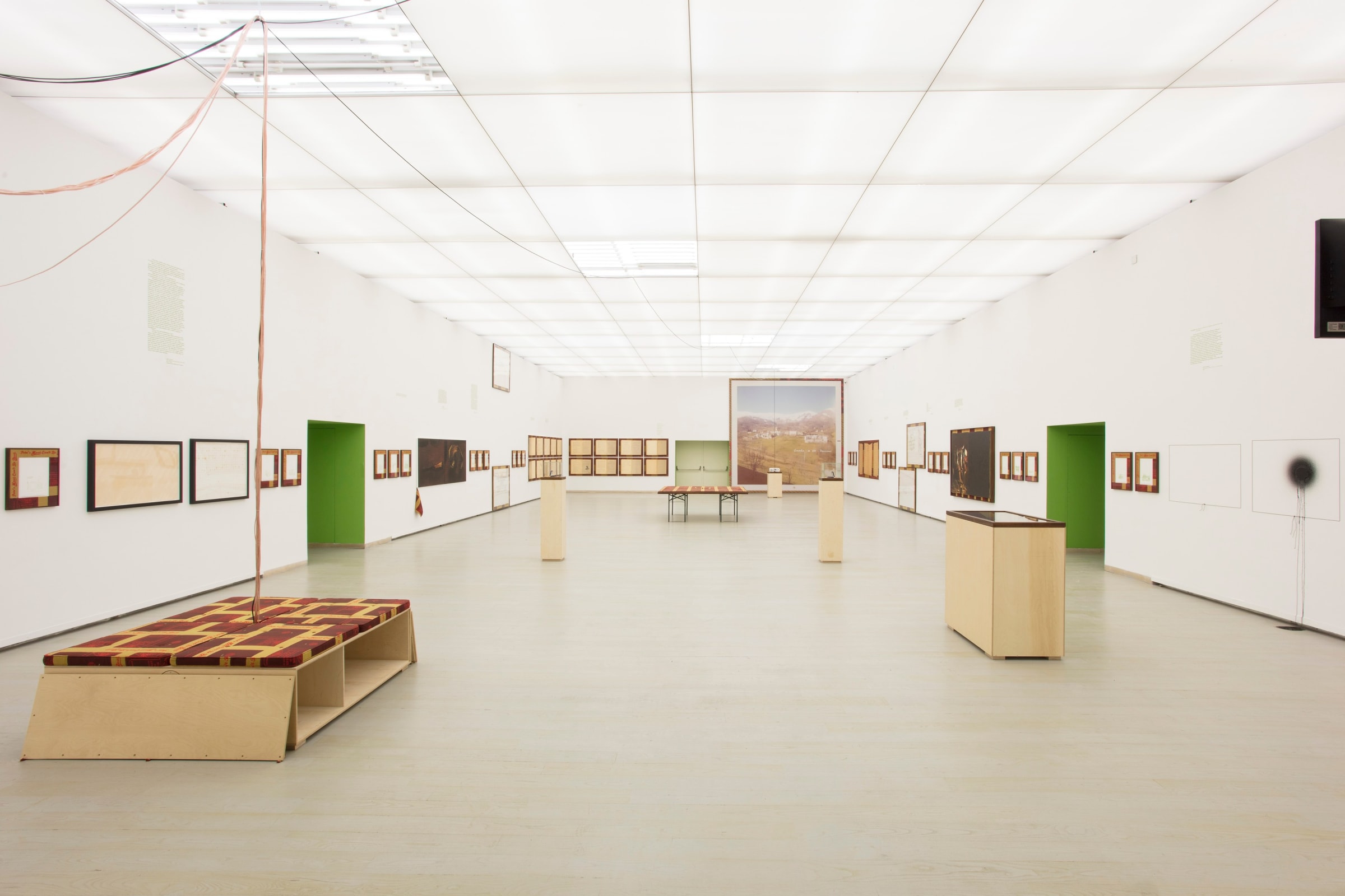 installation view: Stephen Prina, English for Foreigners, Museo Madre, Naples, 2017. Image courtesy of the artist and Petzel, New York. Photos by Amedeo Benestante.