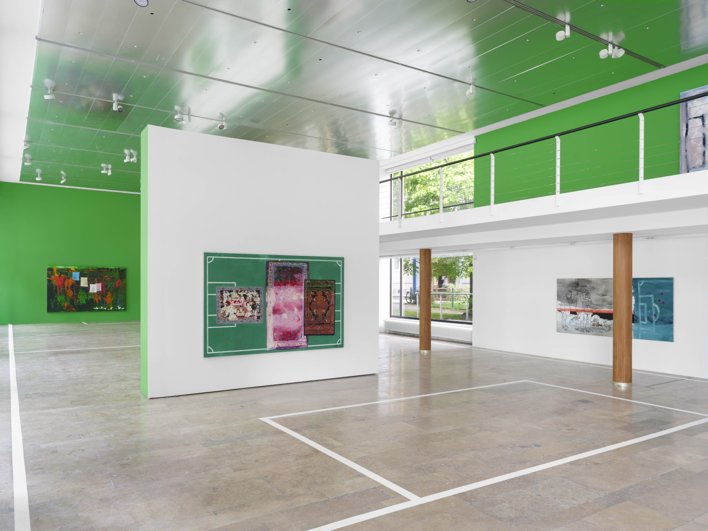 Installation view: Xie Nanxing, 'f o r a d e c a s a', Capitain Petzel, 2024