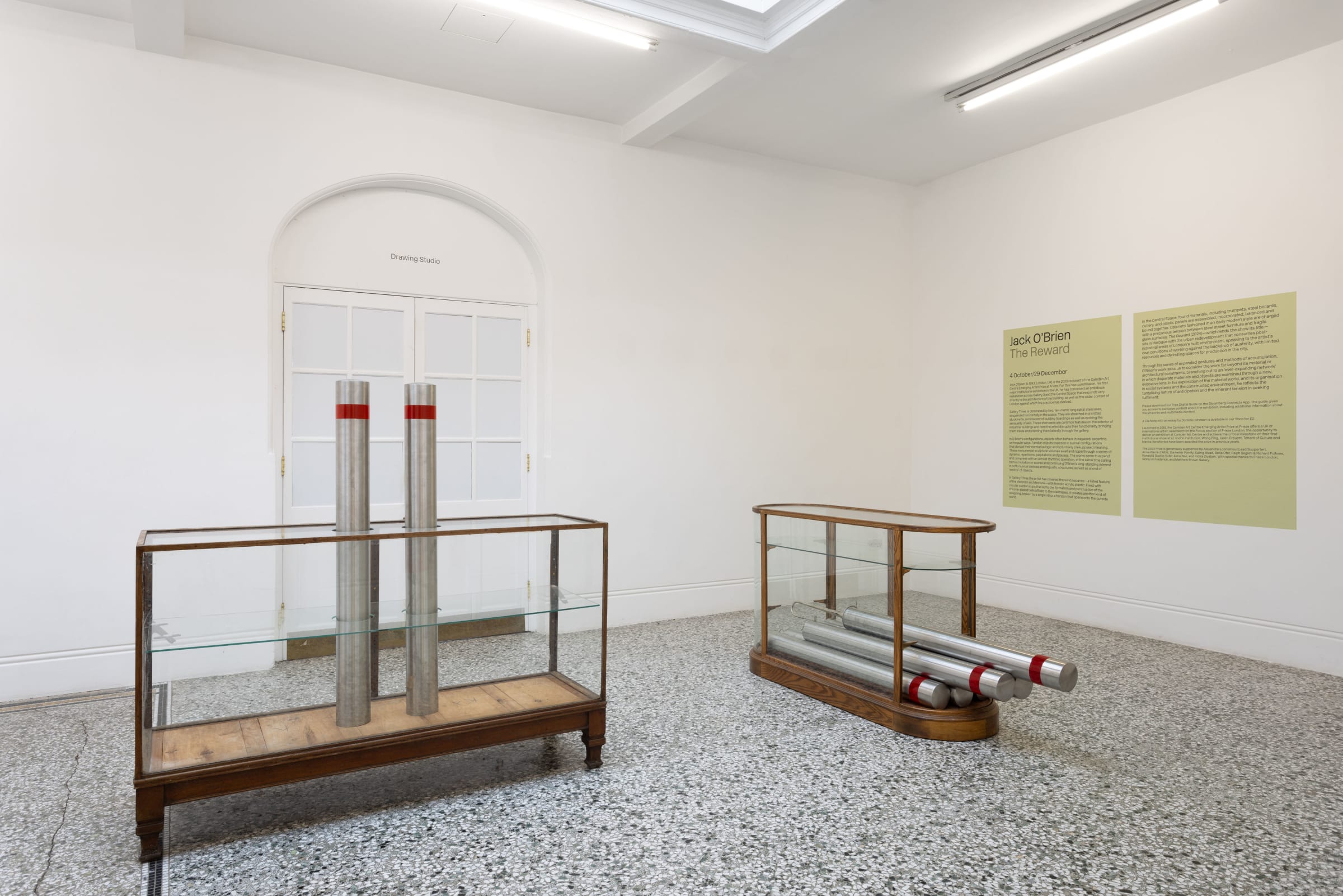 Installation view: Jack O'Brien, The Reward, Camden Art Centre, 2024. Ph: Rob Harris