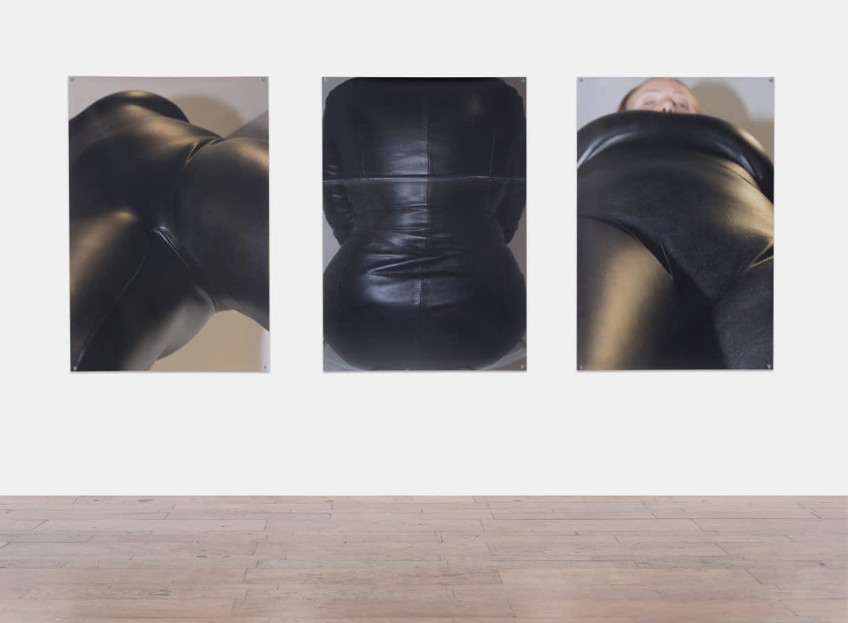 Kristina Nagel, Thread I, II and III, 2024, print on PVC, hook screws, 165×111.3 cm © the artist Courtesy the artist and Capitain Petzel