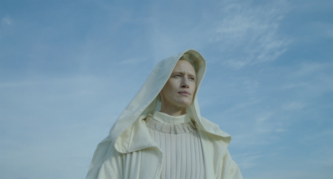 Yael Bartana, Malka Germania (film still), 2021, three-channel video and audio installation, 43 min