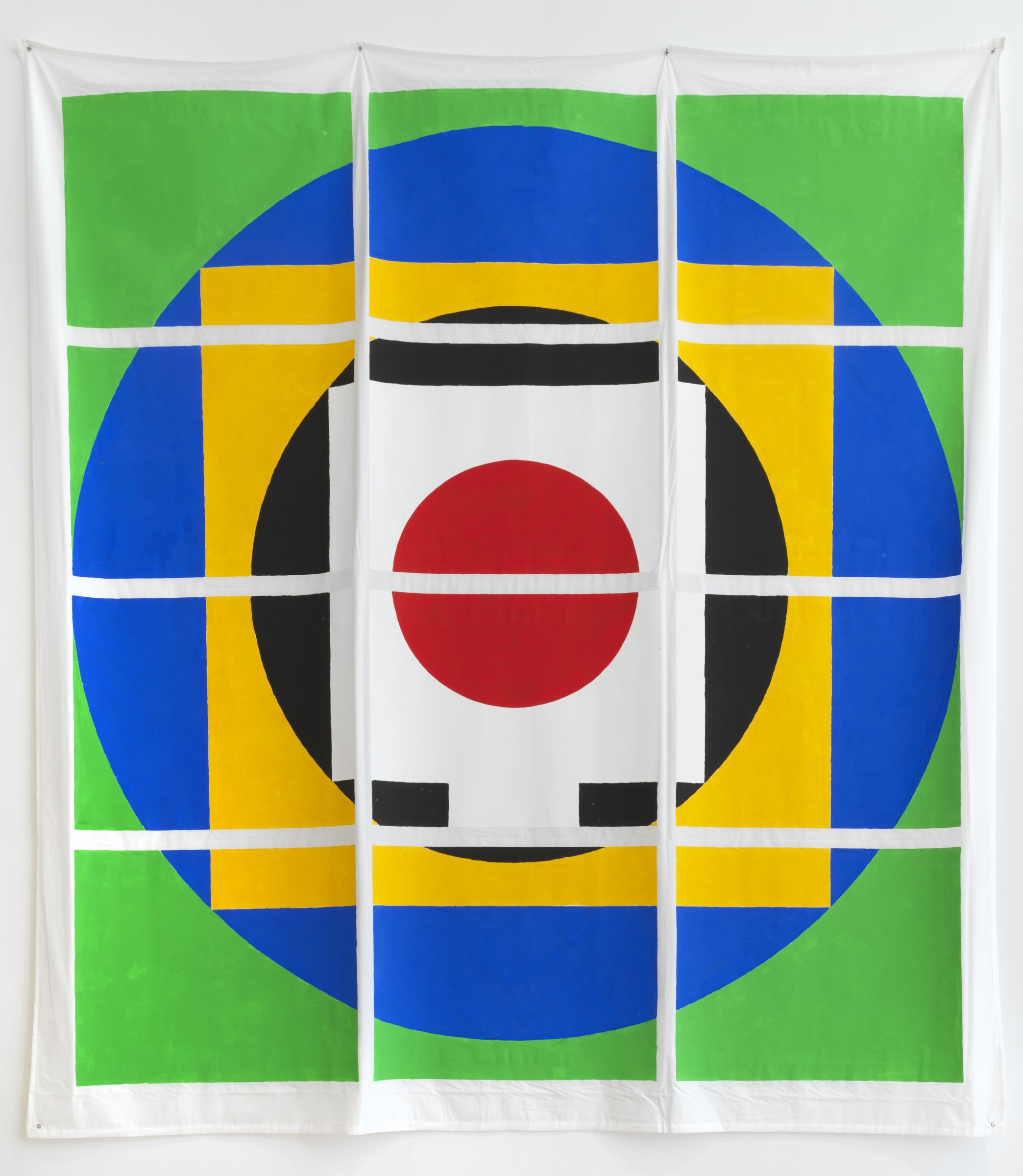 Matt Mullican, Untitled (Overall Chart Sign Centered), 2021 Acrylic and gouache on cotton, 240 x 263 cm, 94.51 x 103.5 in