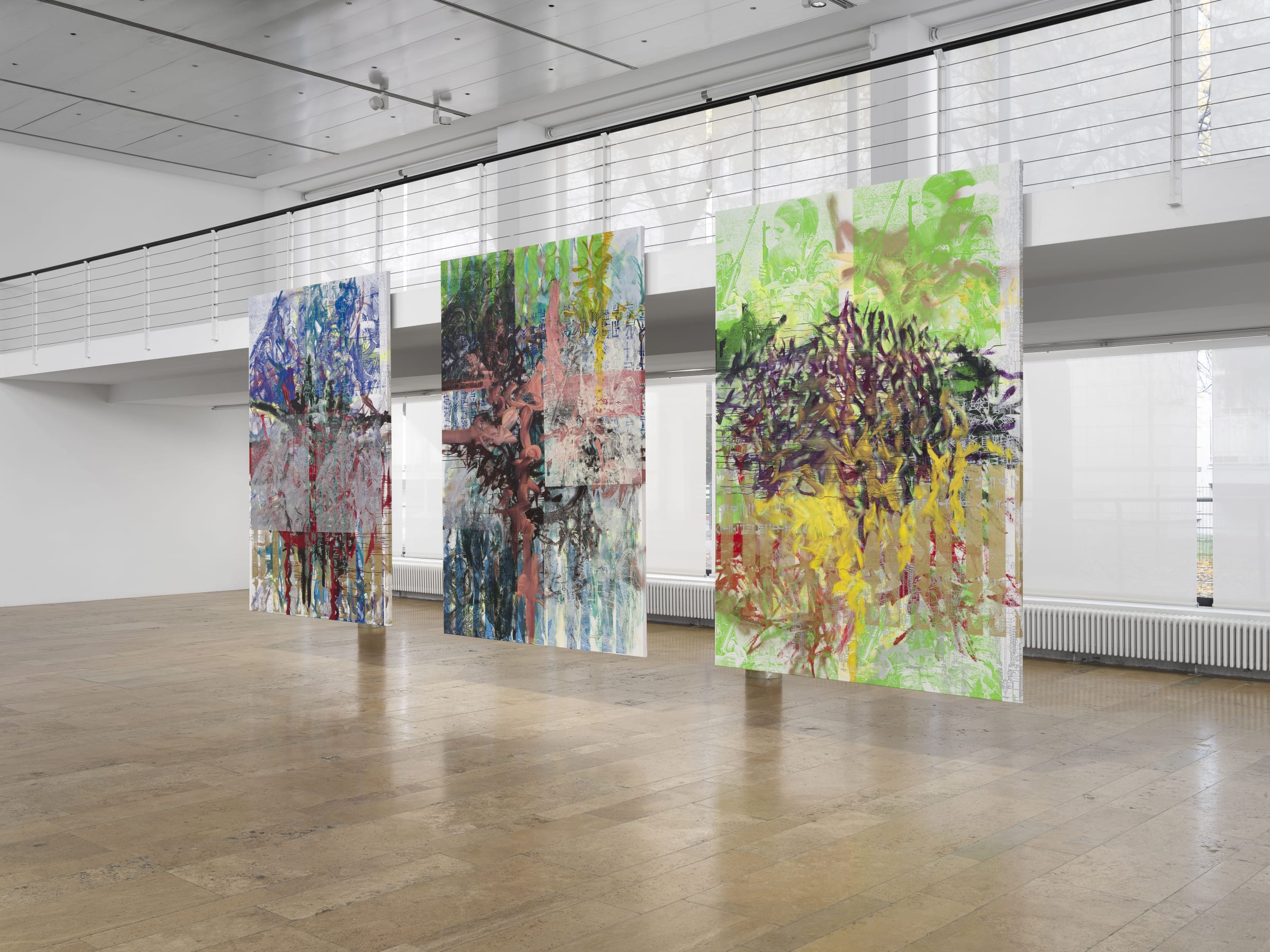 Installation view, Leyla Yenirce, Ich krieg Geschwindigkeit, Capitain Petzel, Berlin, 2023. Courtesy the artists and Capitain Petzel. Ph: Trevor Good