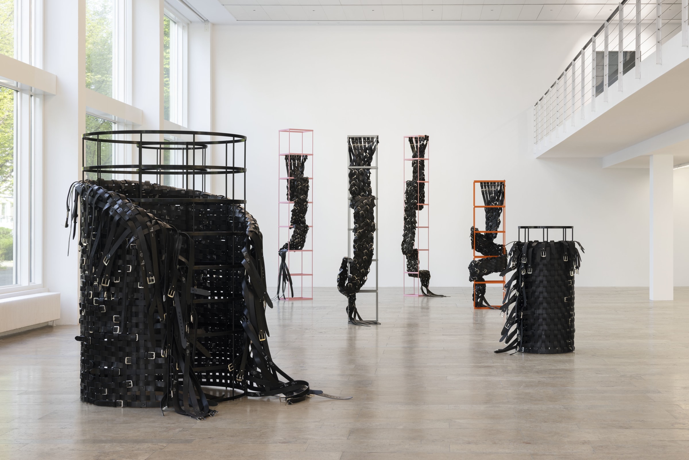 Installation view, Monica Bonvicini. It is Night Outside, Capitain Petzel, Berlin, 2025. Ph: Andrea Rossetti. Courtesy Capitain Petzel and Monica Bonvicini / VG Bild-Kunst Bonn, 2025