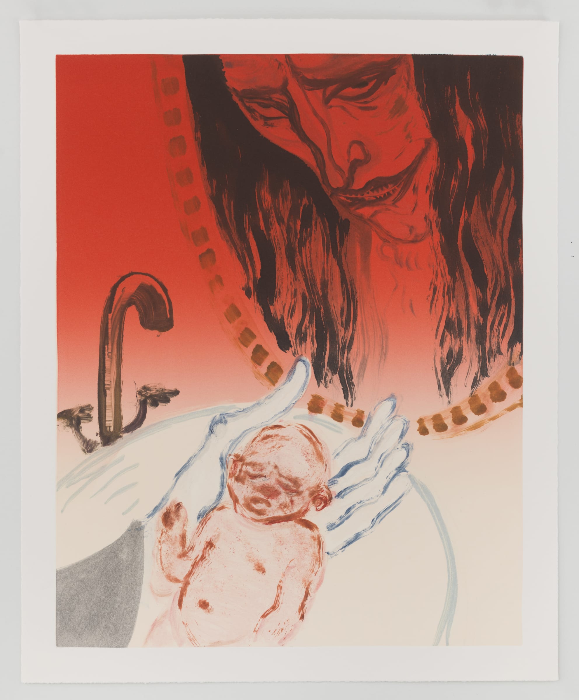 Sanya Kantarovsky, Cleanse IV, 2019 Monotype 55.9 x 45.7 cm, 22 x 18 inches