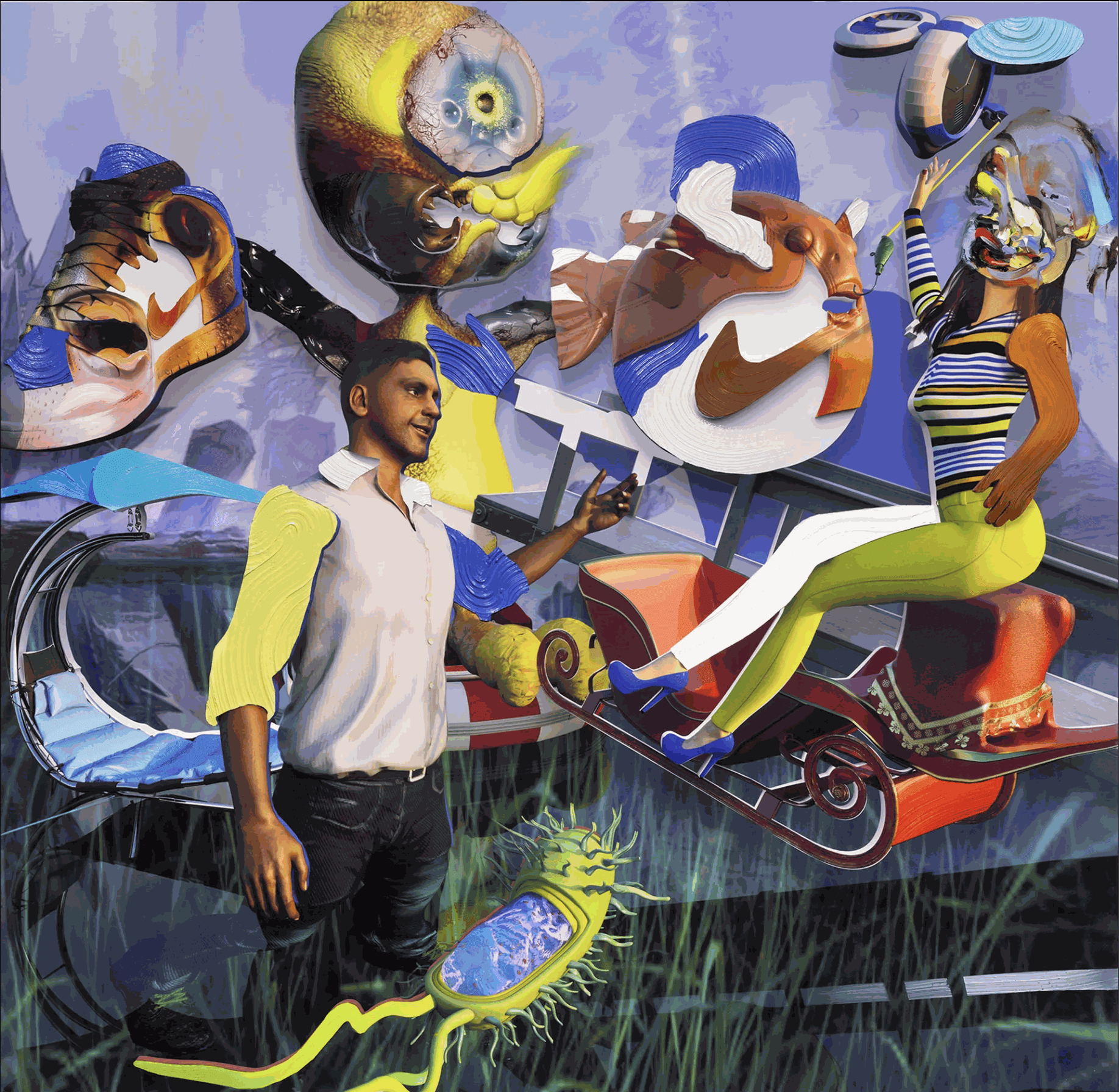 Pieter Schoolwerth, The Opposite of Tweet (Rigged #32), 2022. Courtesy: the artist, Capitain Petzel, Berlin, and Christine König Galerie, Vienna