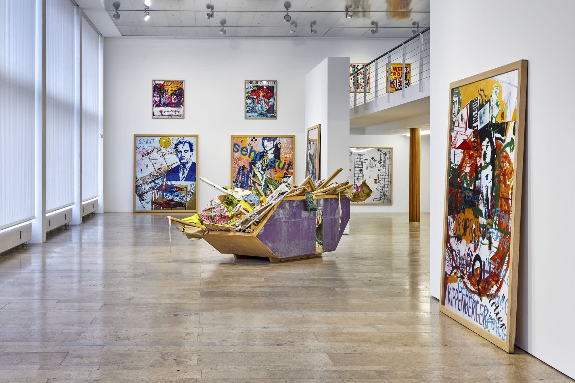 Installation view, Martin Kippenberger, Heavy Burschi, Capitain Petzel, Berlin, 2023. Courtesy Estate of Martin Kippenberger, Galerie Gisela Capitain, Cologne. Ph: Gunter Lepkowski