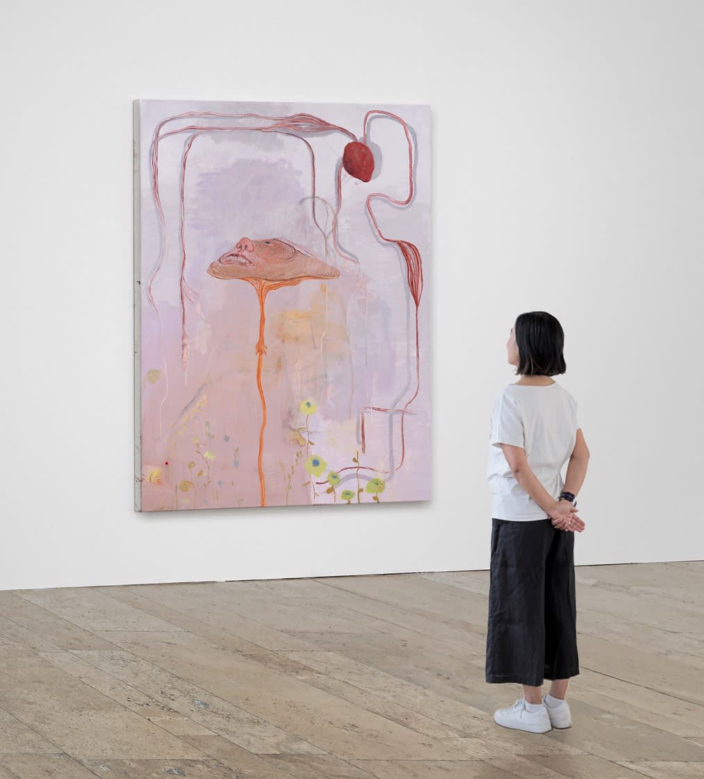 Installation view, Sanya Kantarovsky: Center, Capitain Petzel, Berlin, 2022. Ph: Gunter Lepkowski