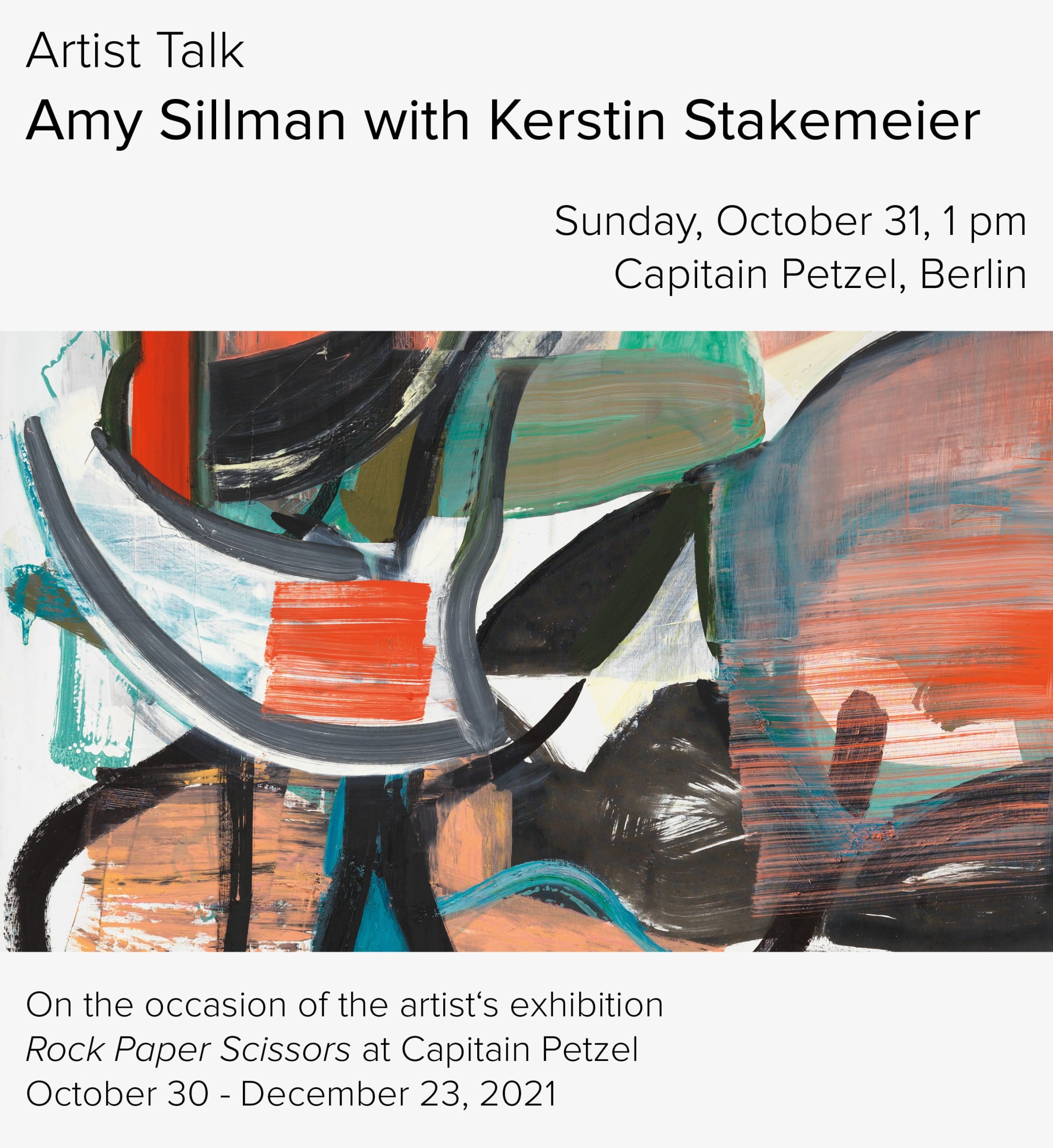 Artist Talk | Amy Sillman with Kerstin Stakemeier
