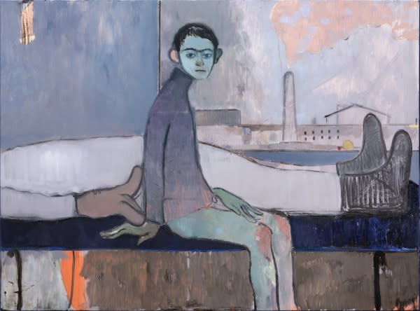 康塔洛夫斯基作品里所展现的非理性场景是一种对边界范围、身体舒适距离、事物的相互影响力及残酷性等感受的深入探索,同时也是对地位焦虑和生存危机的讽刺。艺术家刻意将当下流行的视觉文化元素,例如卡通,插画,电影及广告等形式融入到文学和艺术的经典之作中,以颠覆陈规和原型。 他绘画作品的表面经过日积月累地层层微小磨损及肌理和色彩的再次重组逐渐给观者呈现出一种全新的视觉感受。这种画面色彩和质感的重组赋予了作品变幻莫测的面孔,并使每次观看都有新的视觉发现和体验。