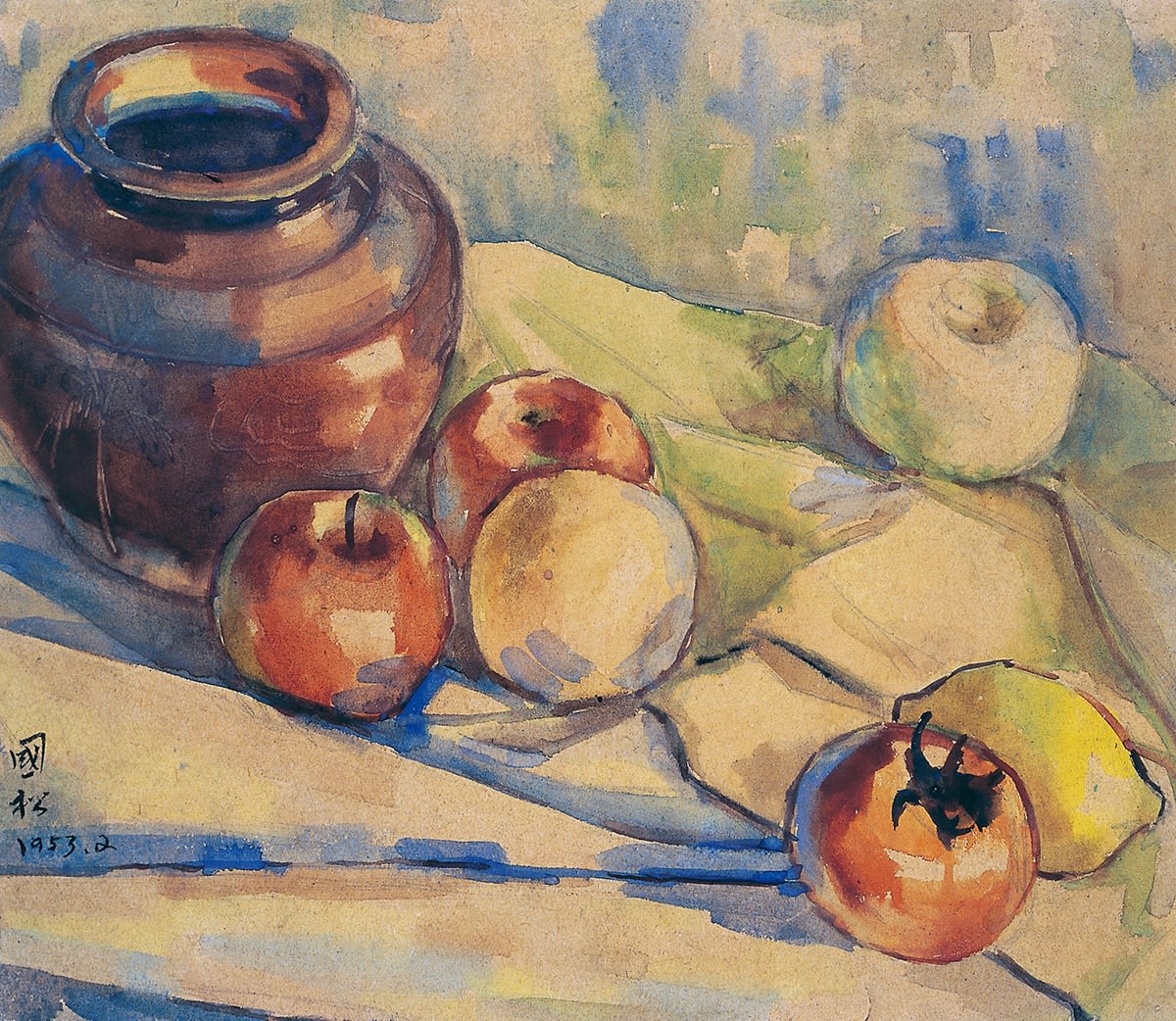 Still Life 靜物 1953 Watercolor on paper 26.5 × 30.3 cm