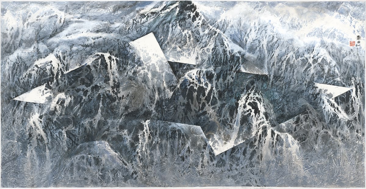Many-Layered Dreamland 幻境千重 2023 Ink and color on paper 96.5 × 187.5 cm