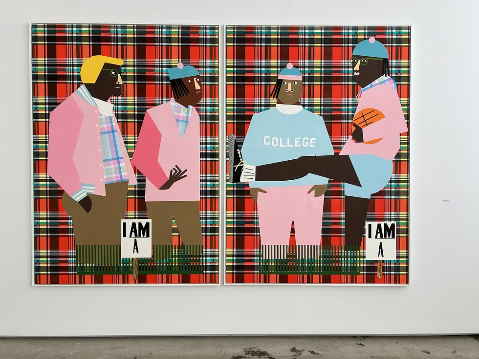 Review: Nina Chanel Abney's 'Lie Doggo' at Jack Shainman Gallery's The School