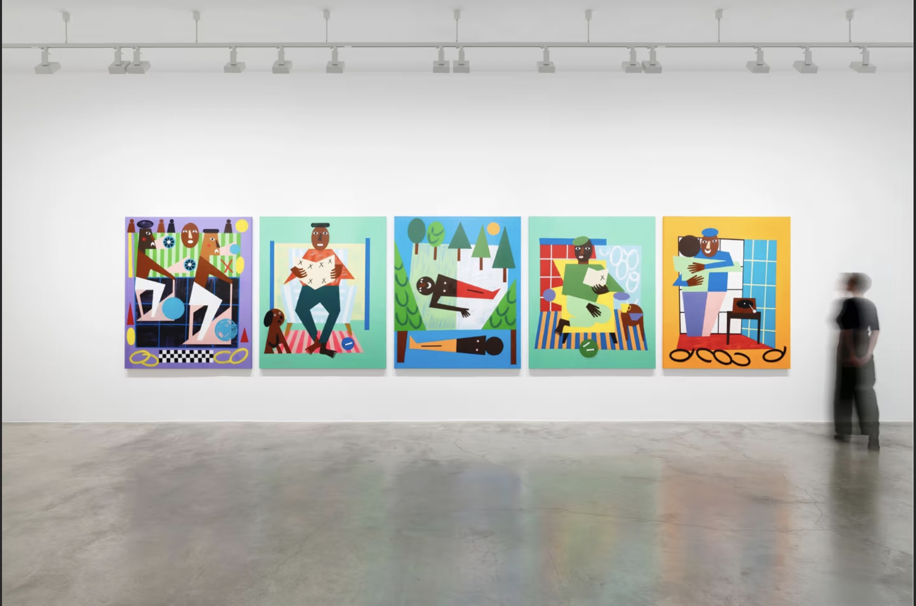 Nina Chanel Abney Paints a Portrait of the New, Strange Normal, For her Paris solo debut at Perrotin, the artist...