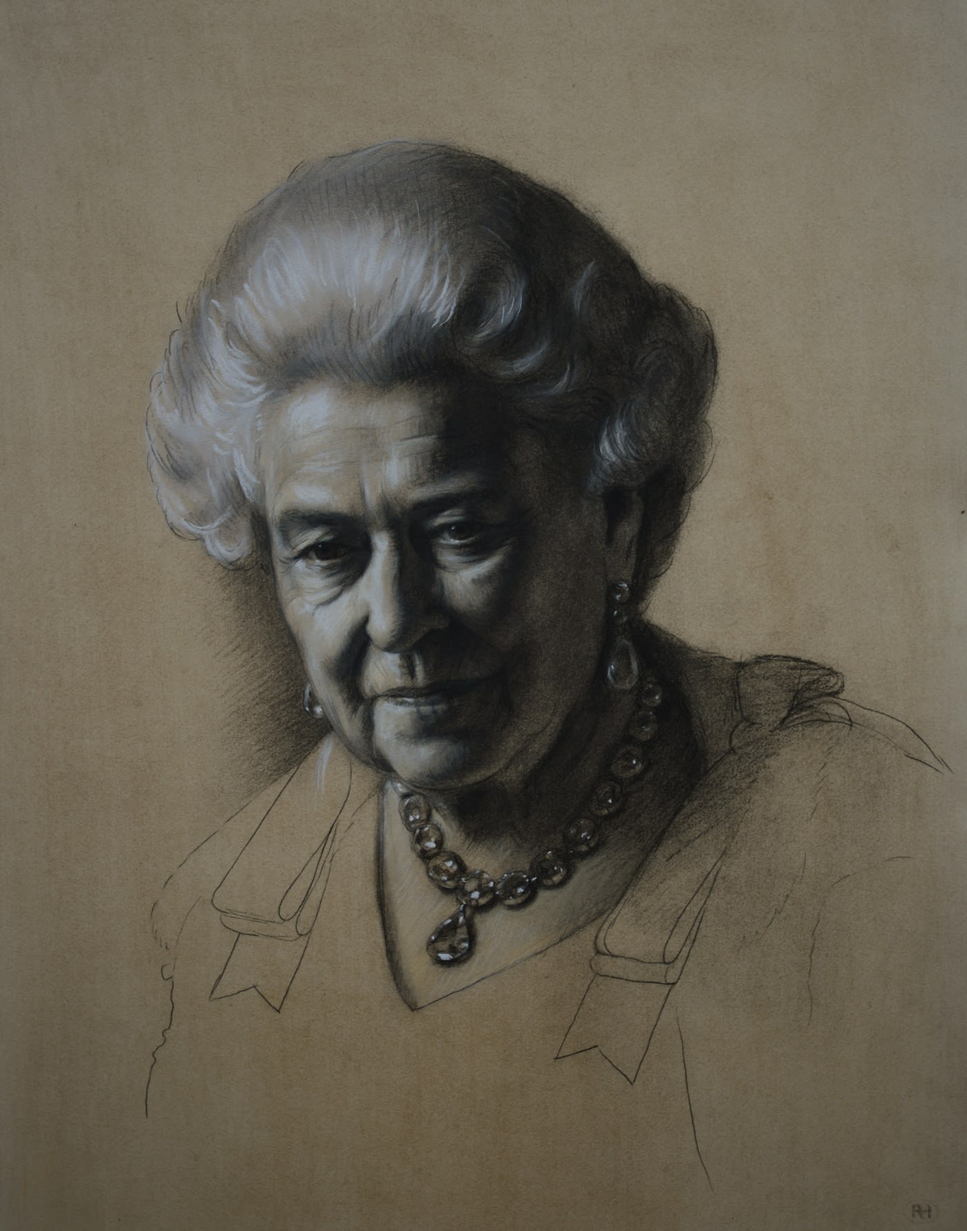 Queen Elizabeth Drawing Realistic - Drawing Skill