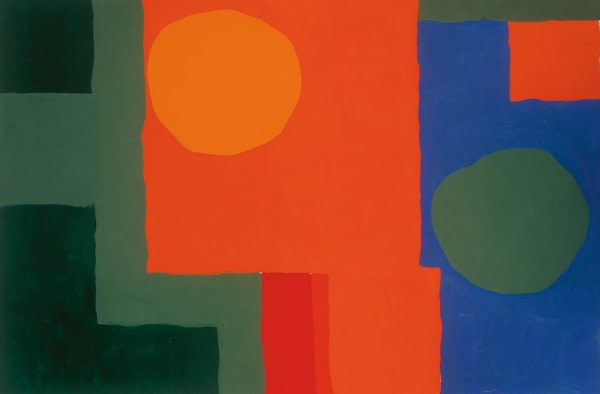 Patrick Heron Orange In Red Green In Blue 1964 Jonathan Clark