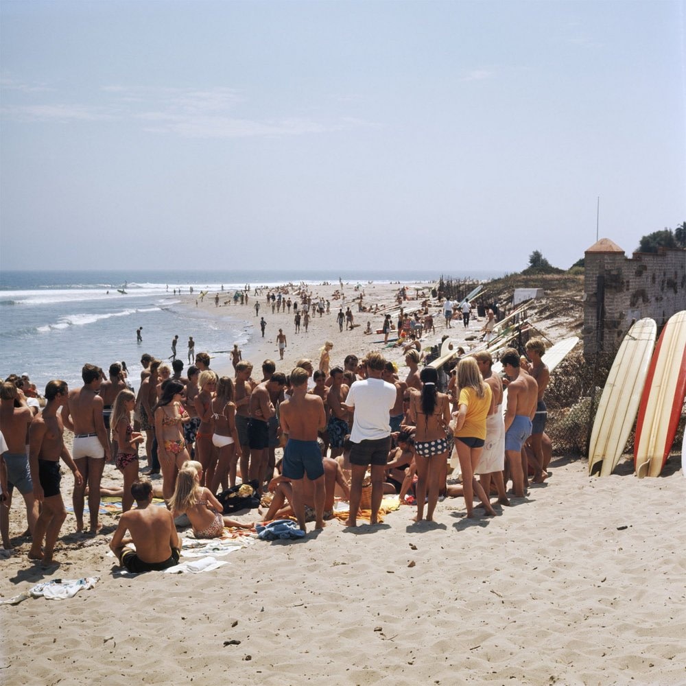LeRoy Grannis, Beach Hair Cut, Malibu, 1967 | M+B Photo