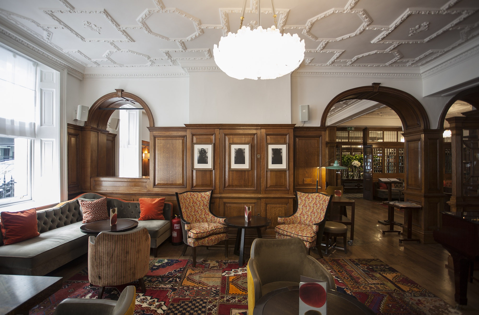 Glenn Brown Etchings, Paino Room, Brown's Hotel, Mayfair, London, 2015