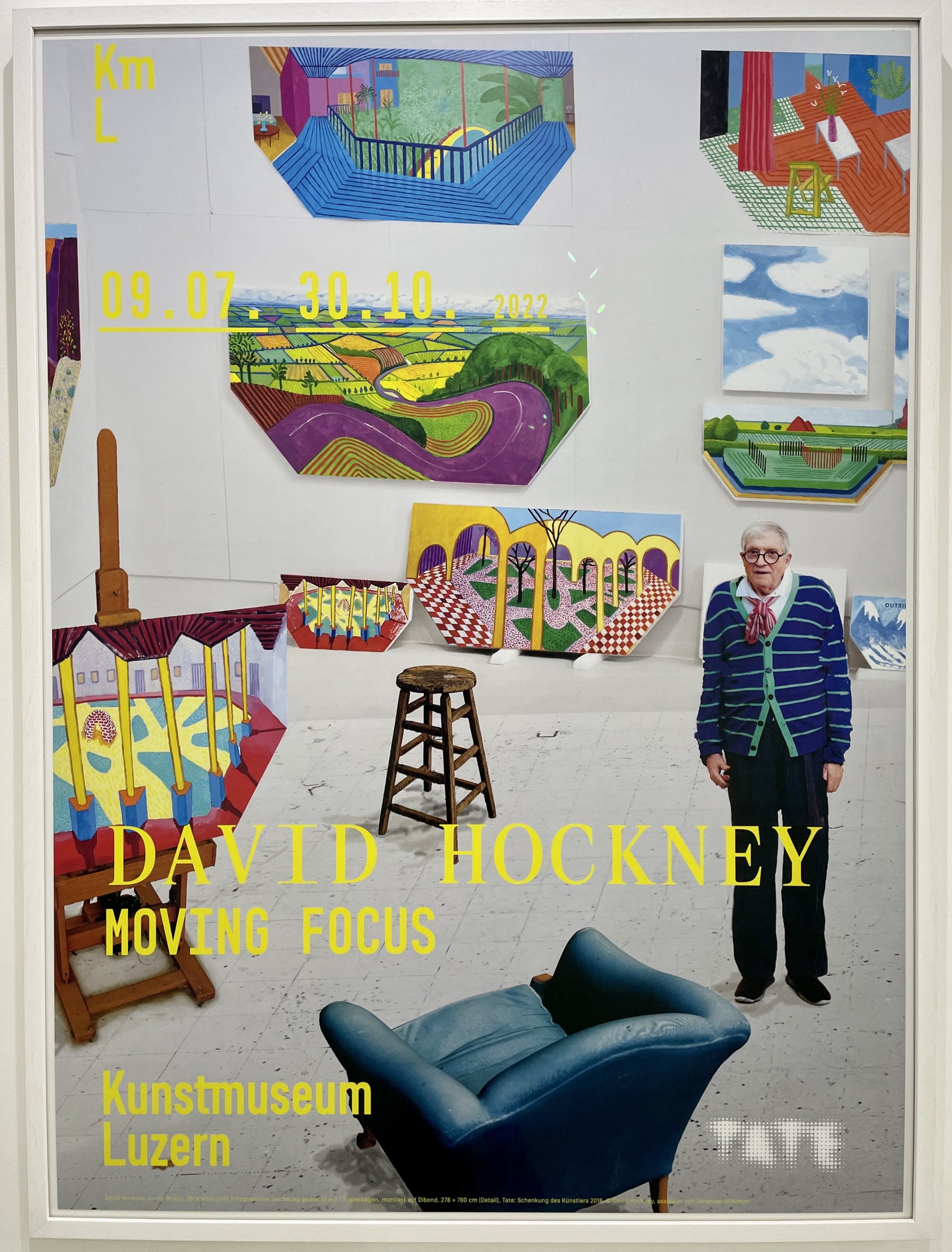 David Hockney David Hockney Moving Focus 2022 Mr And Mrs Clarks