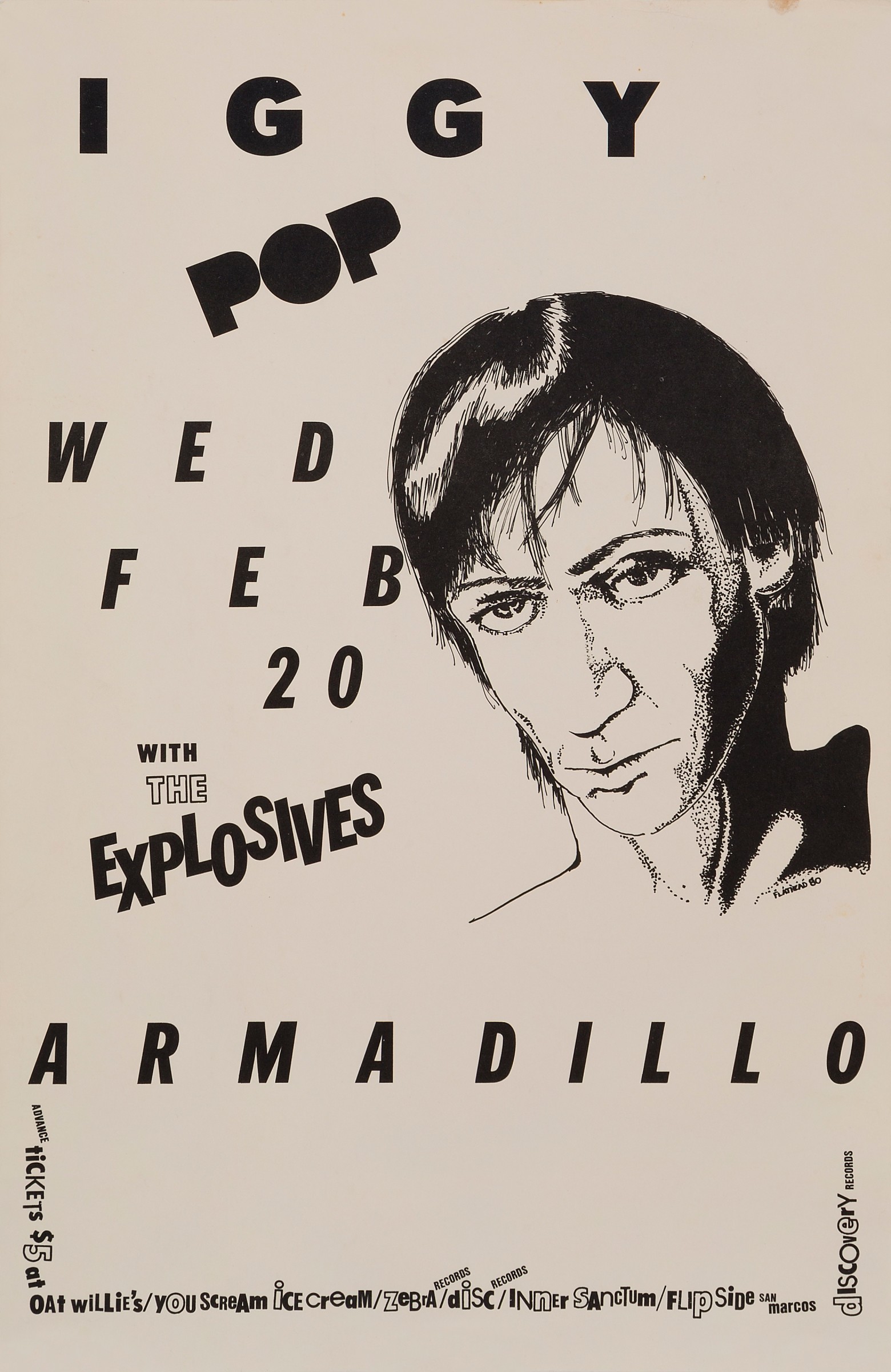 Flathead Iggy Pop 1980 Rock Paper Film Flathead Iggy Pop 1980 Rock Paper Film