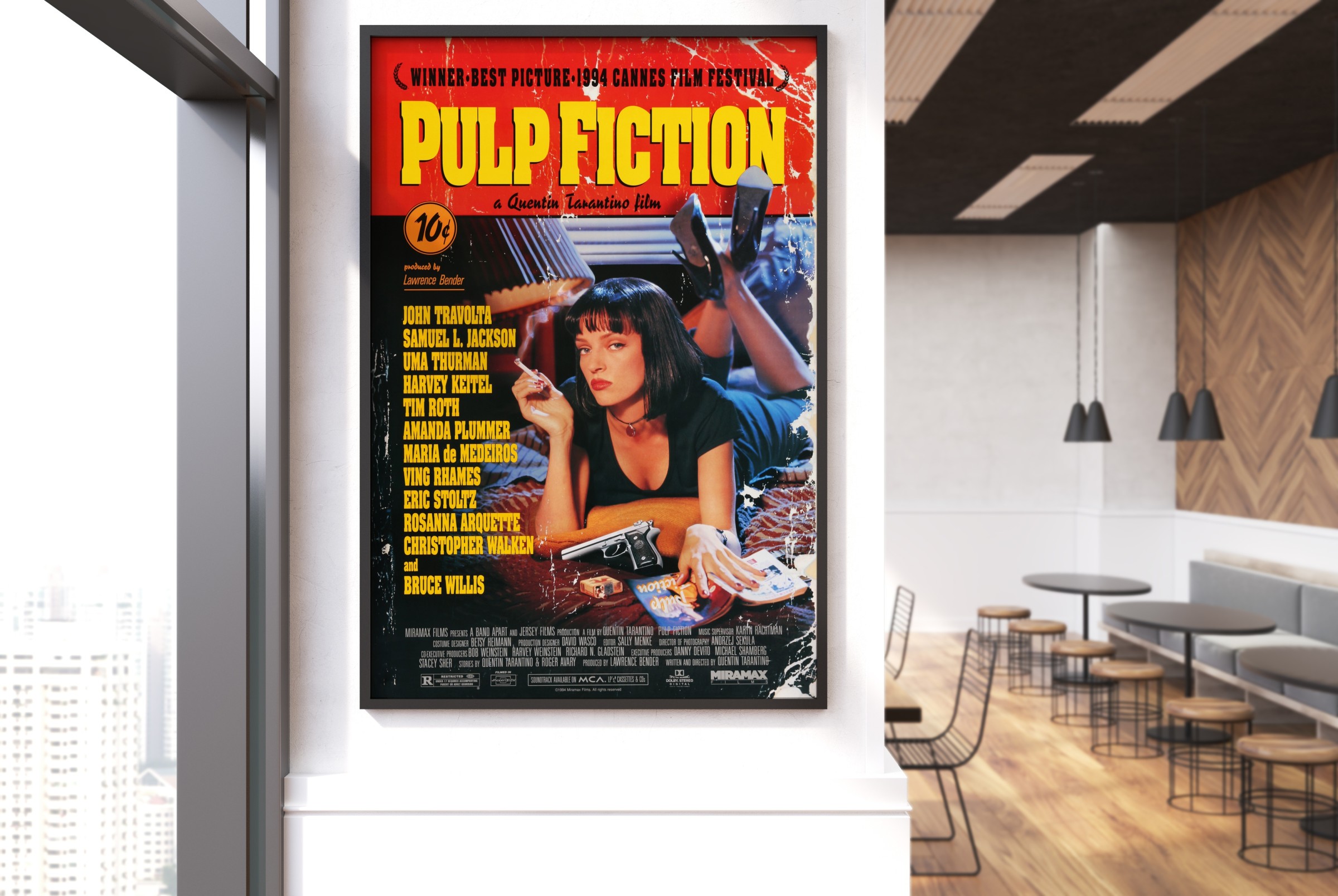Pulp Fiction movie poster – Globe Studio Gallery