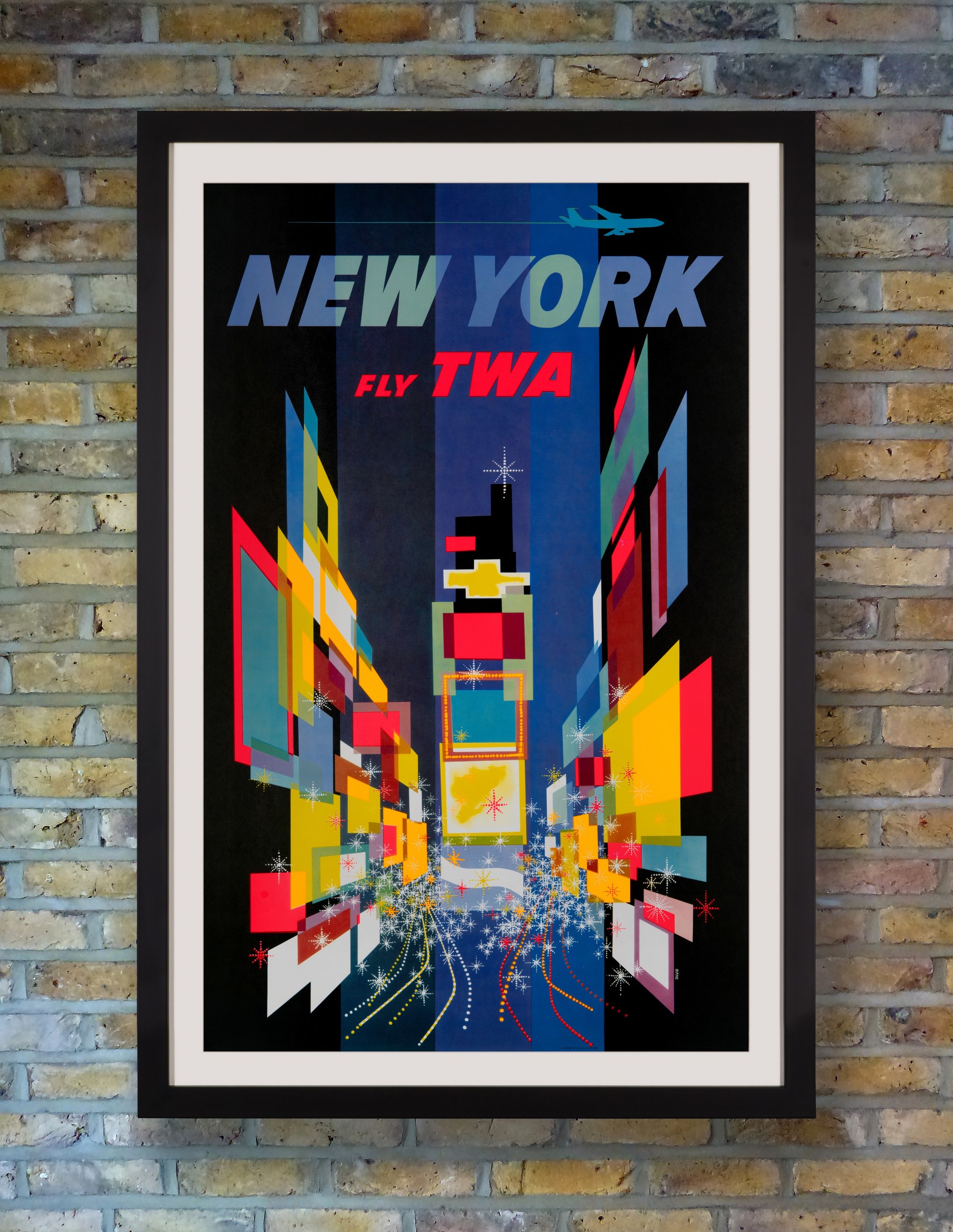 TWA航空ビンテージ オリジナルポスター David Klein-