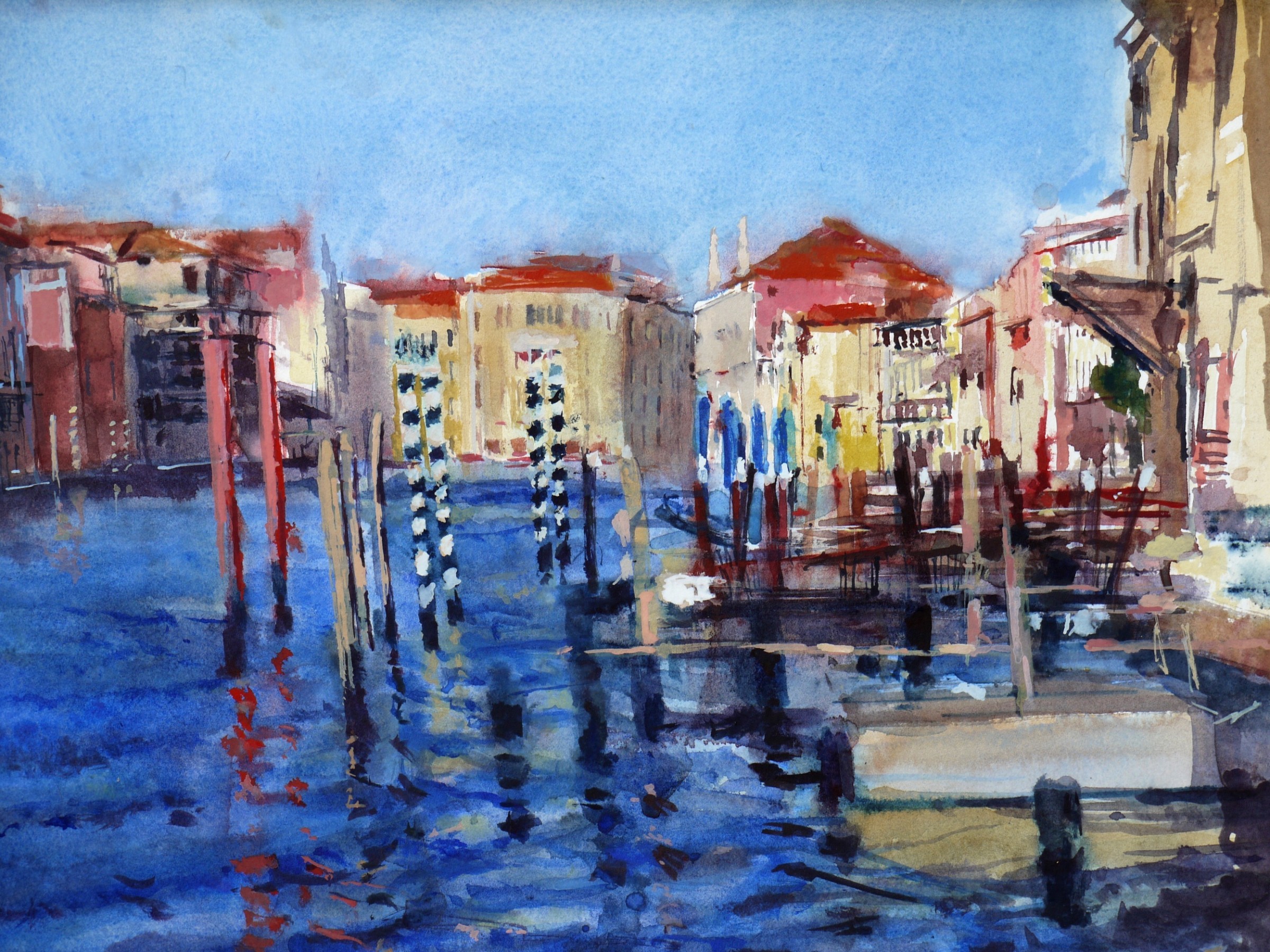 Francis Bowyer Grand Canal Venice The Art Of Travel Royal Watercolour Society