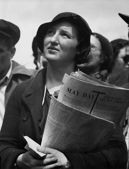 May Day Listener at Rally
