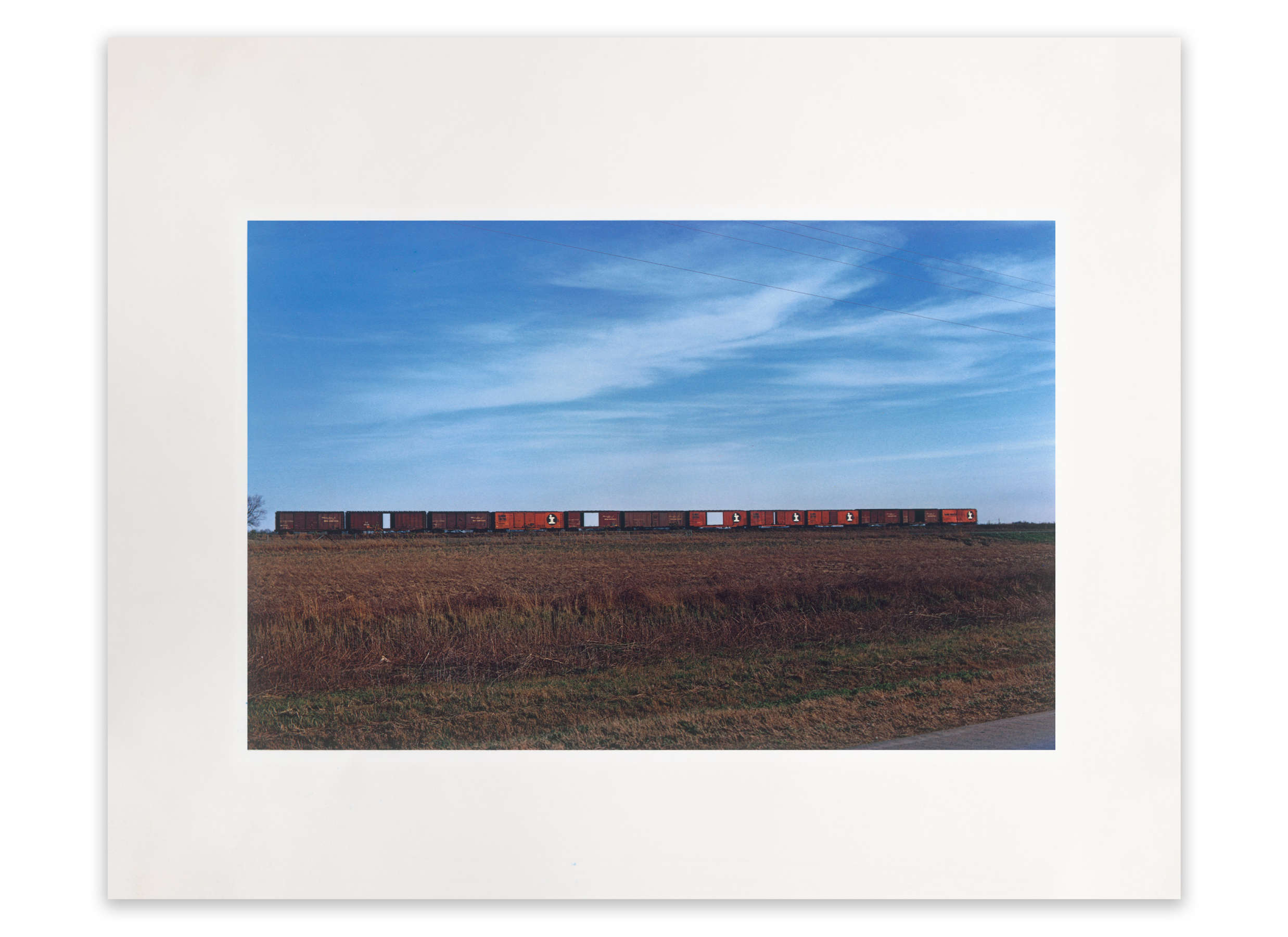 Train Cars in Field, from the Southern Suite Portfolio