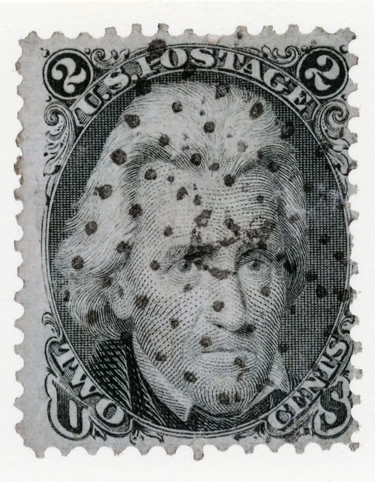 Richard Benson, Andrew Jackson Stamp with Fancy Cancel, 2013