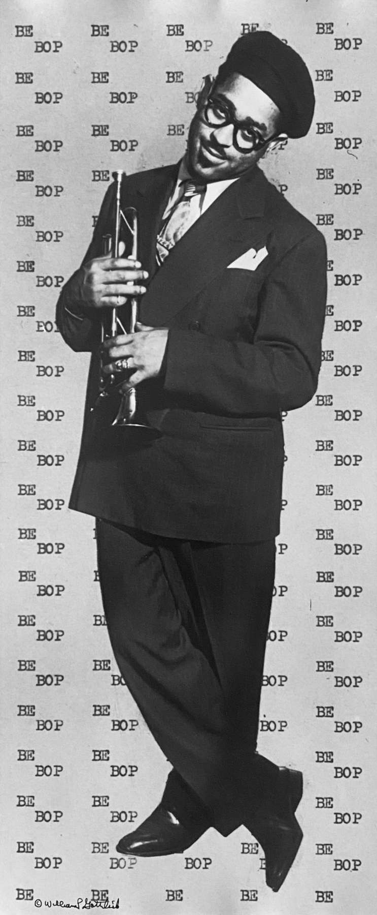 ビバップ/ディジー・ガレスピー/ポスター Dizzy Gillespie 1960s Poster Bebop Jazz, Des Moines Concert