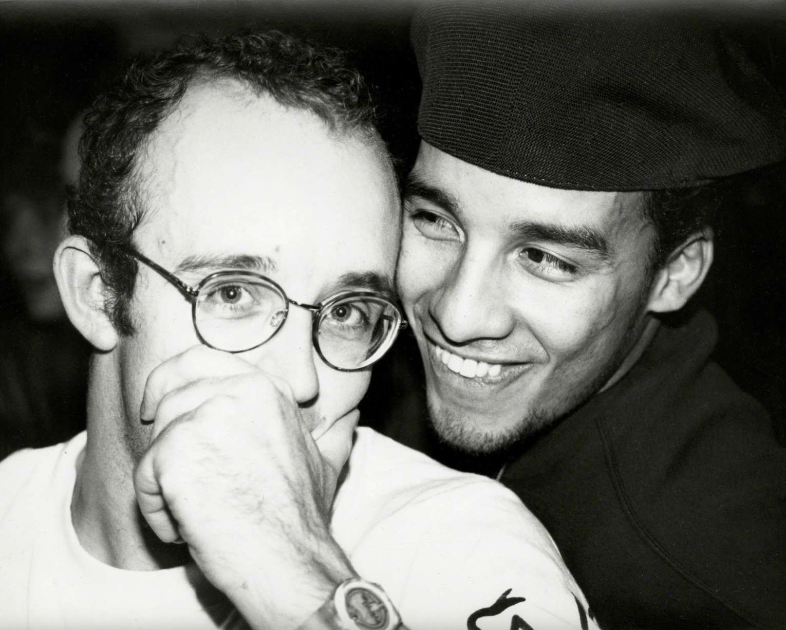 Keith Haring & Juan Rivera (smiling)