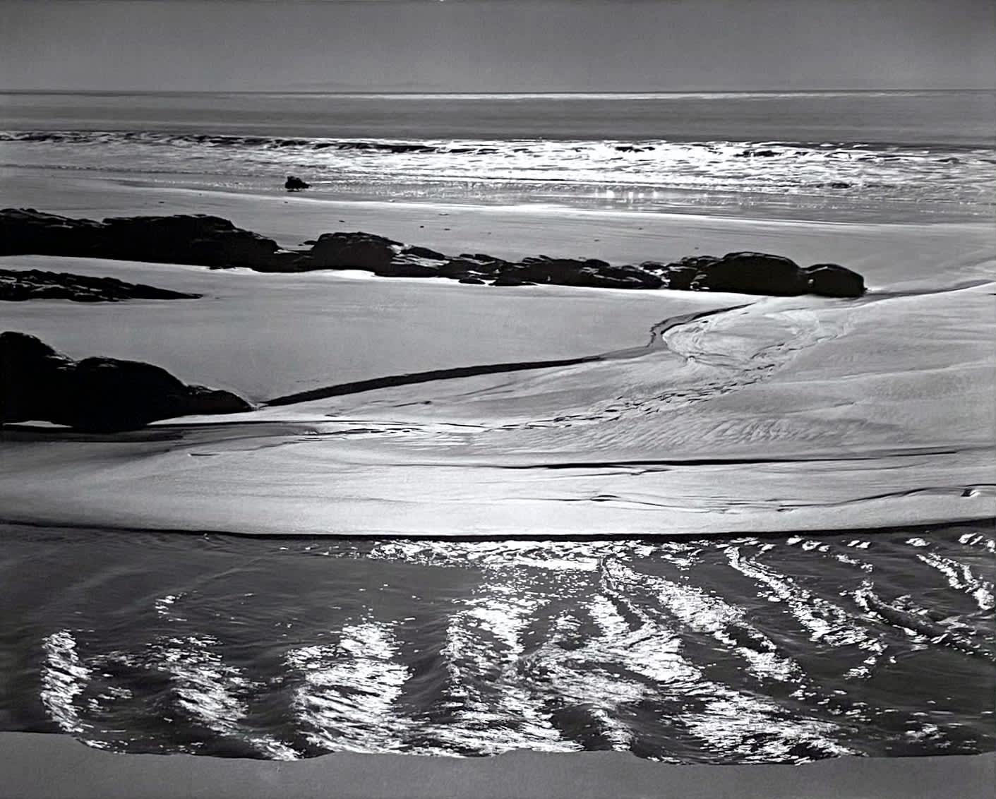 Refugio Beach, California, From Portfolio One: Twelve Photographic prints by Ansel Adams