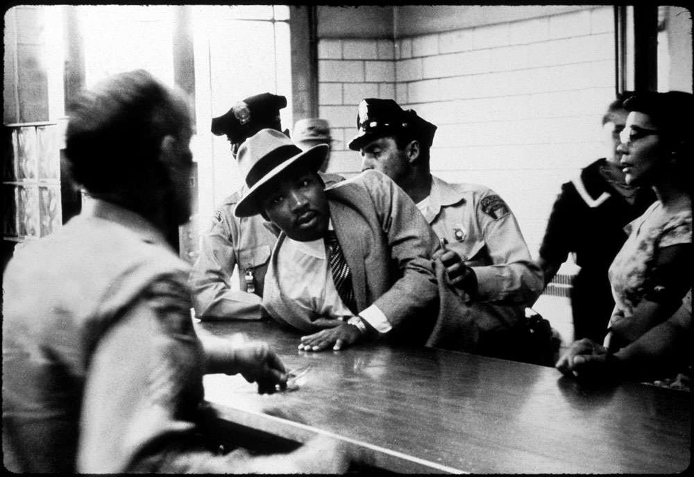 Arrest of Martin Luther King Jr. at Police Department, Montgomery, AL