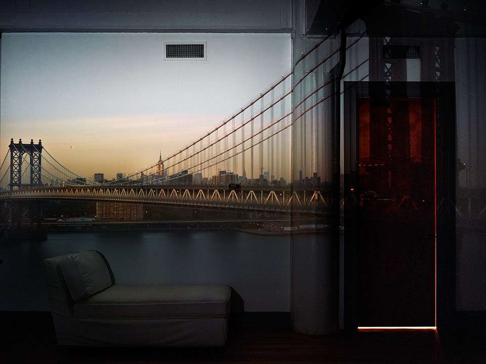 Camera Obscura: View of the Manhattan Bridge - April 30th / Evening