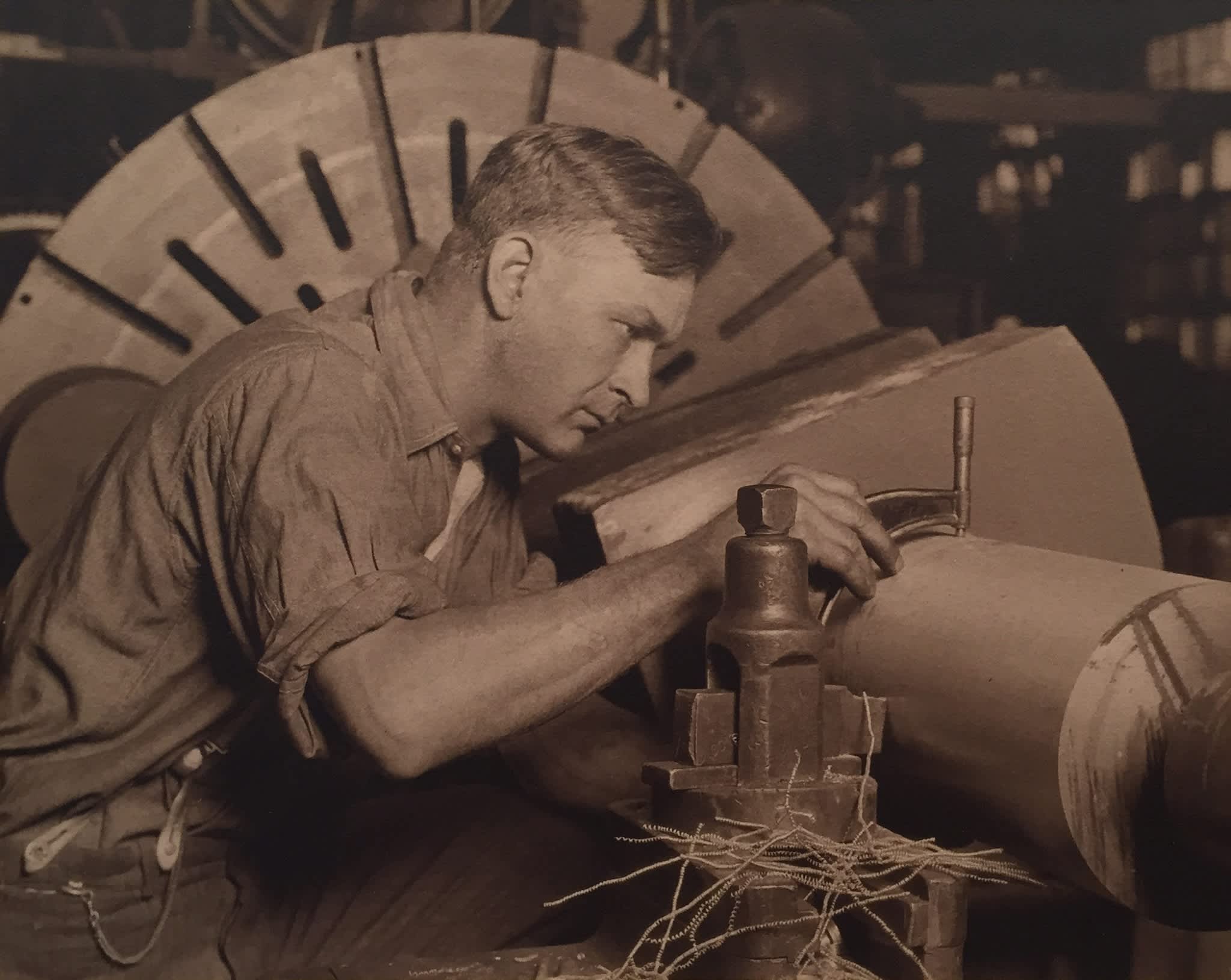 Man with Micrometer