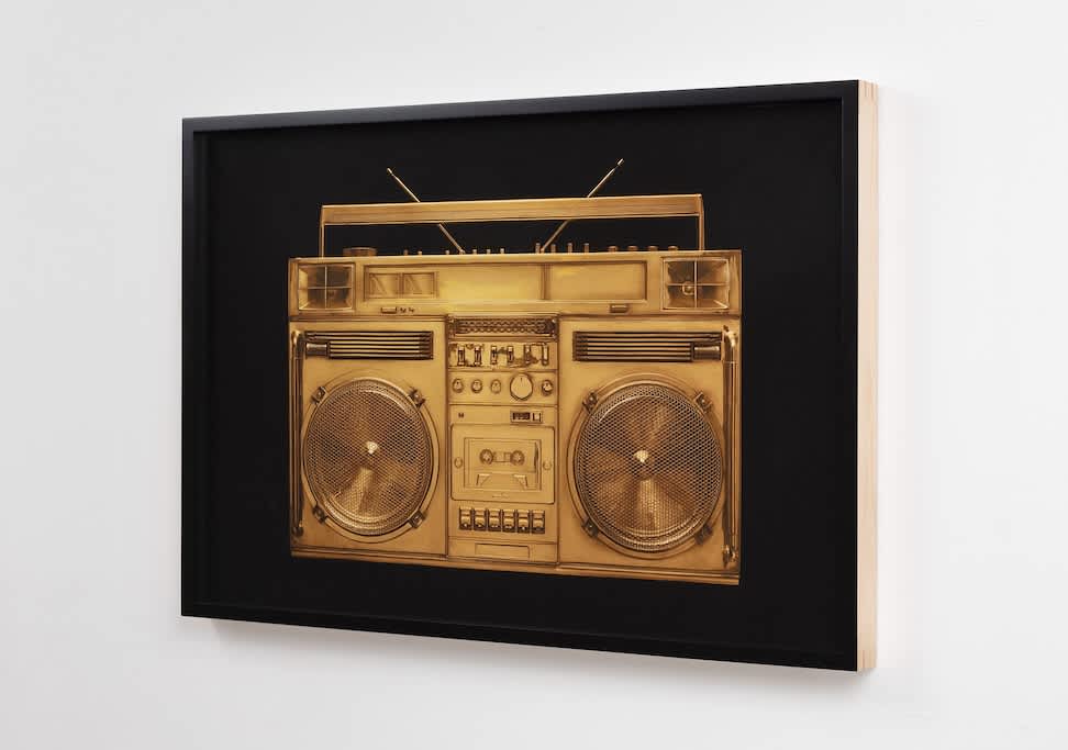 Gold on Black Boombox V.001