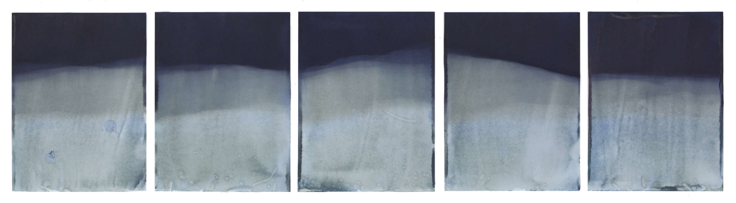 Meghann Riepenhoff, Muybridge Tides #14 (Rapidly Submerged Paper, Lowell Lake, VT, 07.28.17), 2017