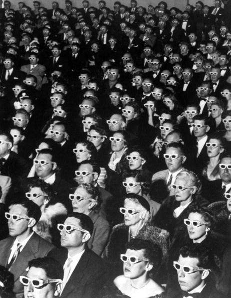 Audience watching premiere of