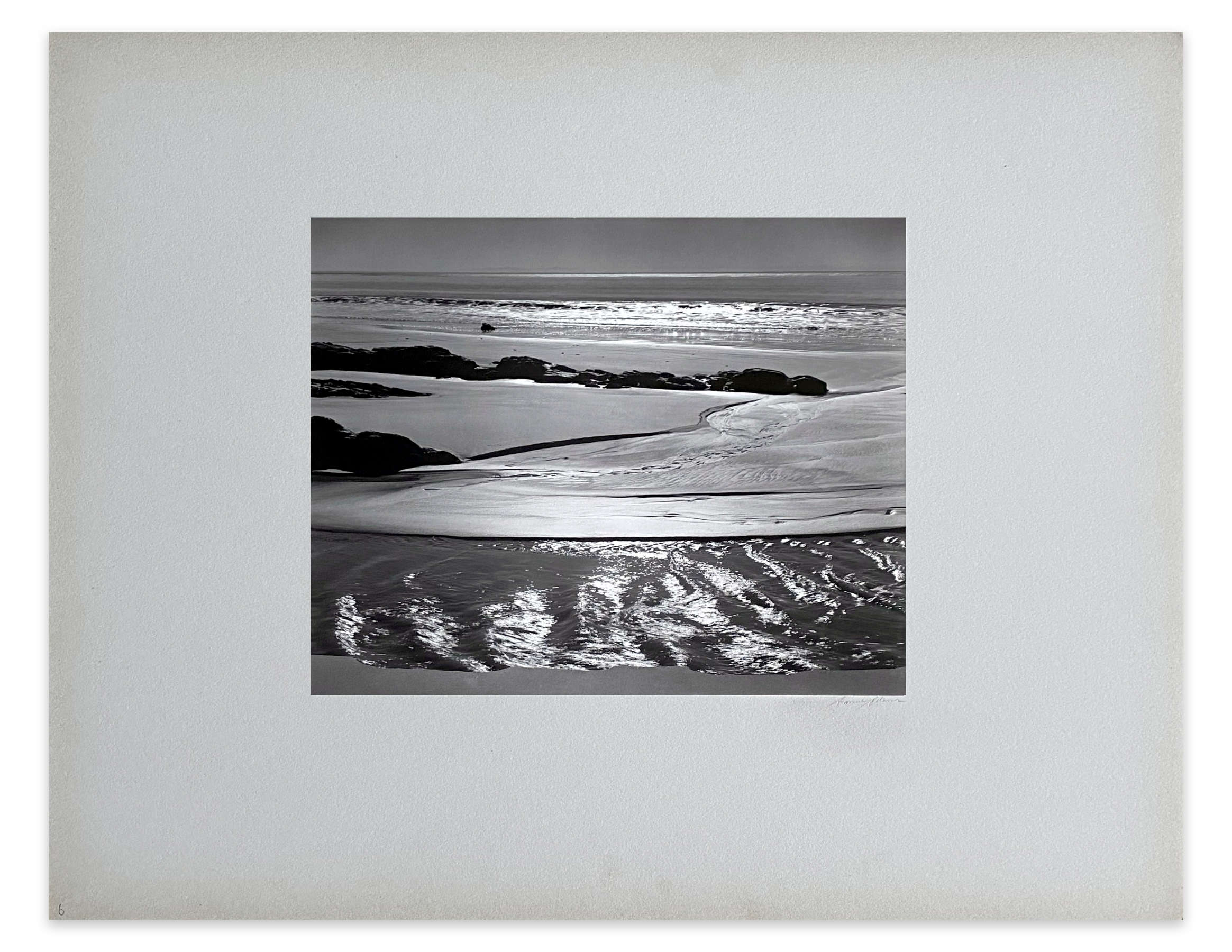 Refugio Beach, California, From Portfolio One: Twelve Photographic prints by Ansel Adams