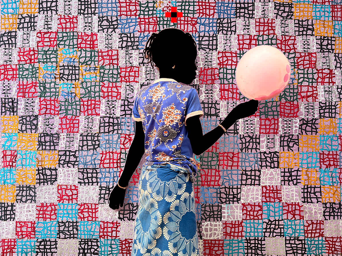 The Bleu Girl T-Tapis-Peulh