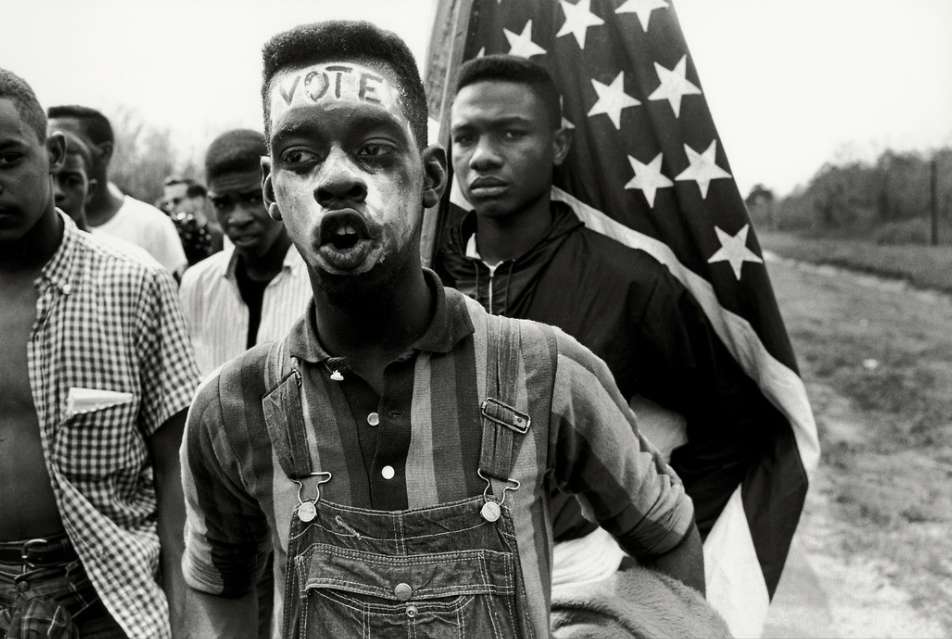 Untitled, Time of Change (Young Man with Flag)