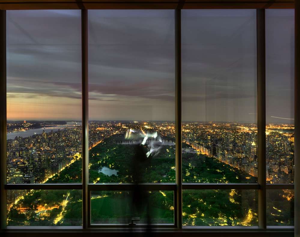 Self Portrait Over Central Park at Sunset, One57