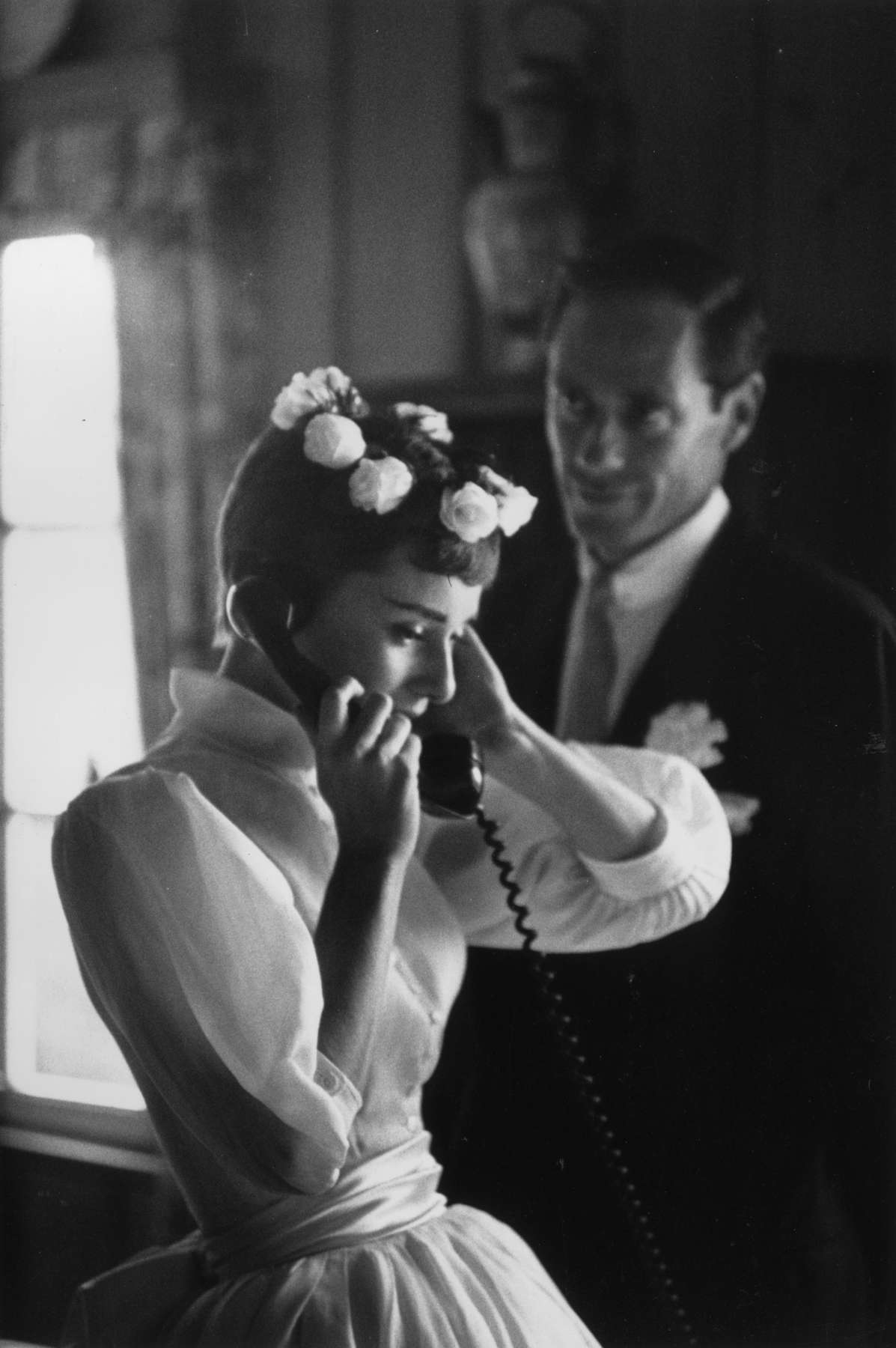 Ernst Haas, Audrey Hepburn at her wedding to Mel Ferrer - Artwork ...