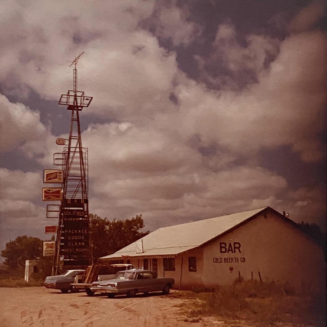 Untitled (Western Bar with Old Well as TV Antenna)
