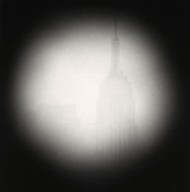 Michael Kenna, Empire State Building from Twin Towers Viewfinder, New York, USA, 1998